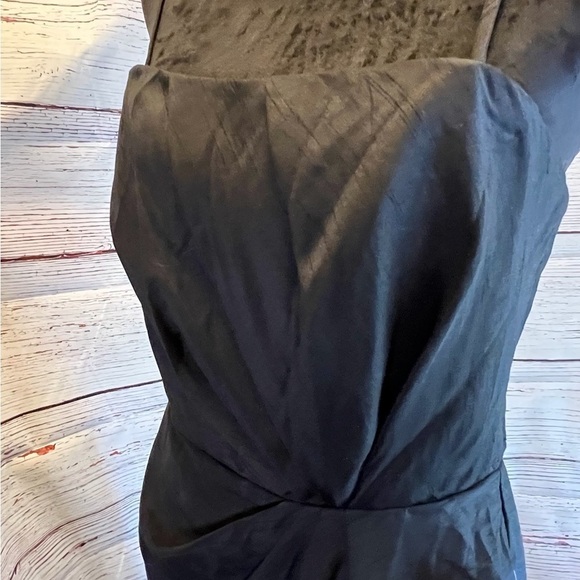 WTOO Black Shantung Strapless Dress Size 10 - Picture 8 of 10